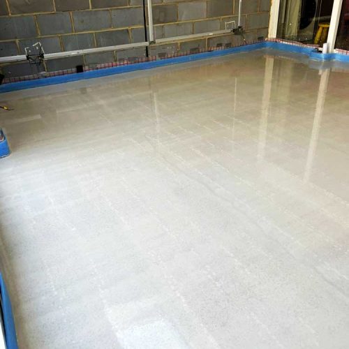 Machine Applied Rendering and Liquid Screeding