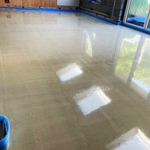 Machine Applied Rendering and Liquid Screeding