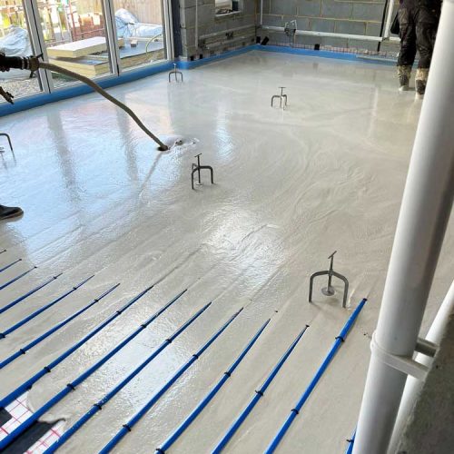 Machine Applied Rendering and Liquid Screeding